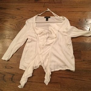 Marisa Christina Draped Ruffle Cardigan Sh…